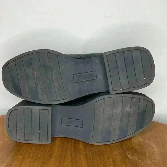 Reaction Kenneth Cole Black Sienna Lug Loafer Womens Size 9 Chunky - Picture 8 of 8